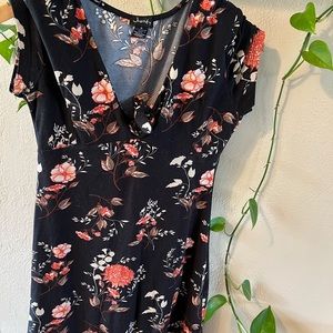 Black Floral Dress 🪷